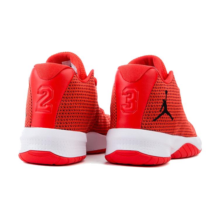 Jordan Segundo. FLY Zapatillas de Baloncesto para Niños Antideslizantes Amortiguación Resistentes a la Abrasión Caña Media Rojo Blanco Adolescentes 881446-803