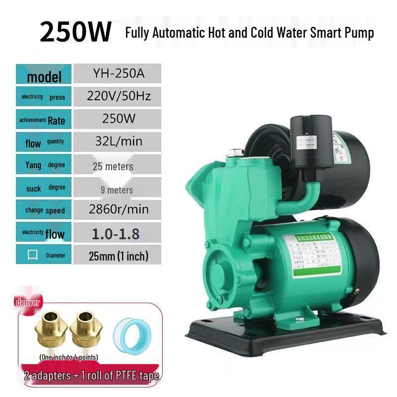 Kuyu ve musluk suyu sistemleri için 220V Ev Tipi Otomatik Takviye Pompası