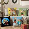 Cartoon A-Asterix And O-Obelix Pillow Case Anti-dustmite Invisible Zipper Sofa Bed