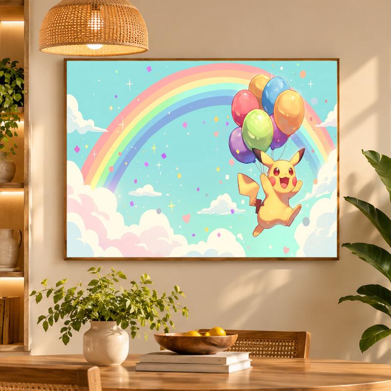 5D Diamond Painting Pikachu DIY Full Drill Diamond Art Kit Home Decoration