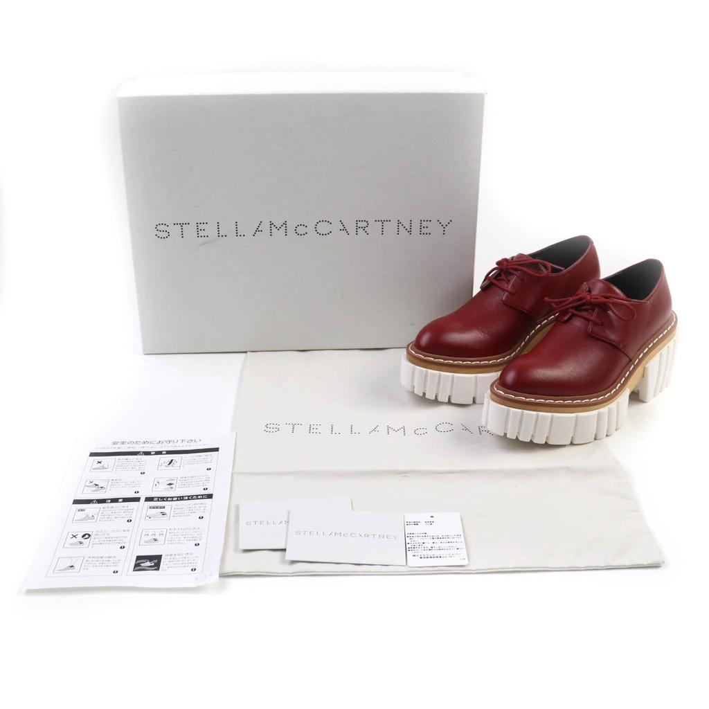 Great Stella McCartney Leather Shoes EMILIE LACEUP RUBY Leather Women 36 800268 Used