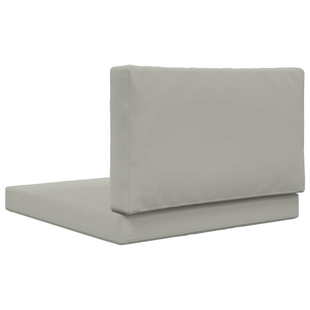 Outdoor Sofa Cushions 2 Pcs Gray Polyester