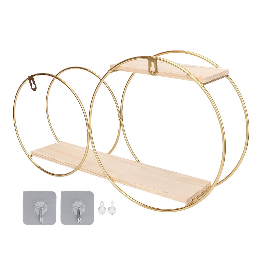 Wandbehang-Aufbewahrungsregal Metall Rund Dekorativ Wandmontage Schwebender Organizer für Badezimmer