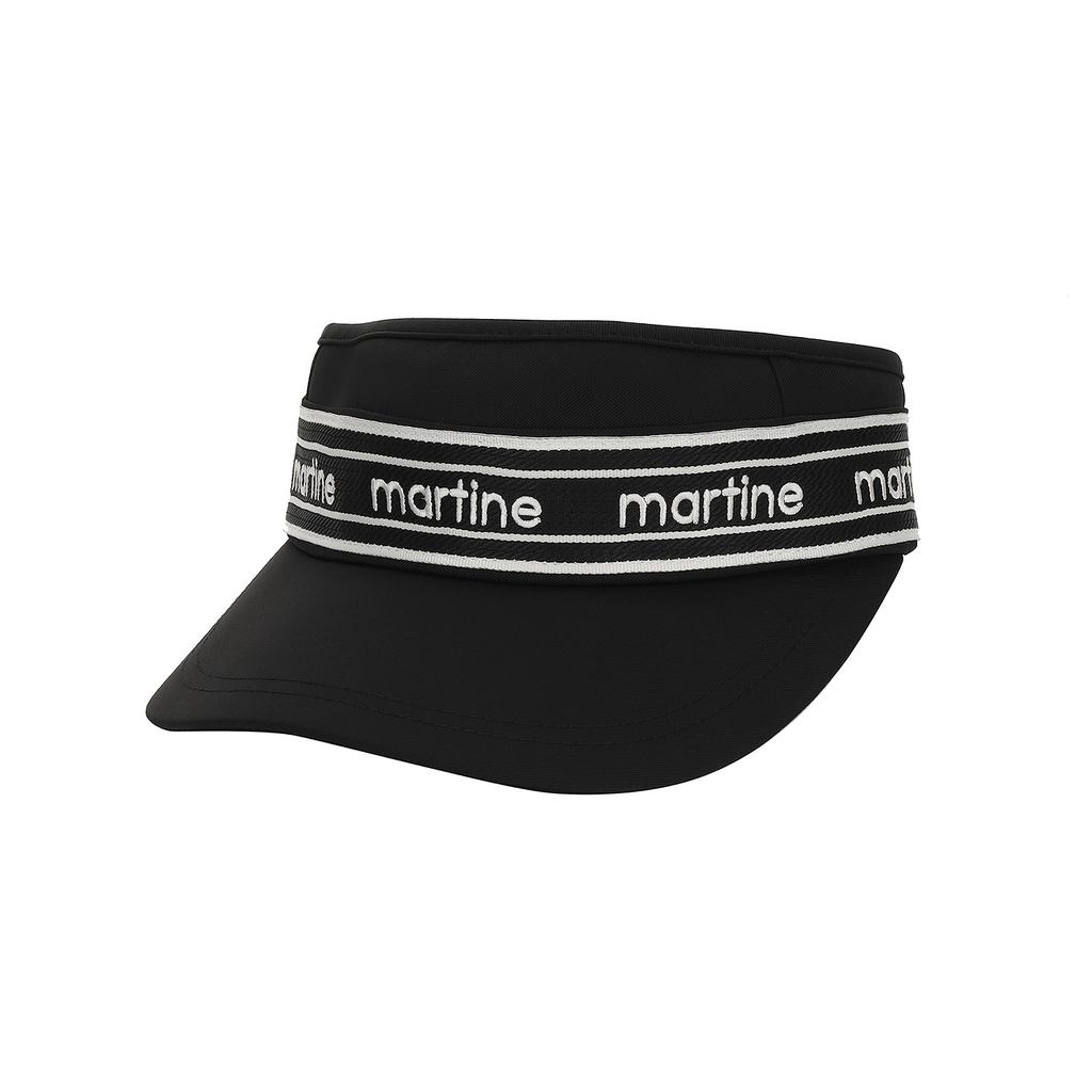 MARTINE GOLF Logo Tape Sunvisor_Black