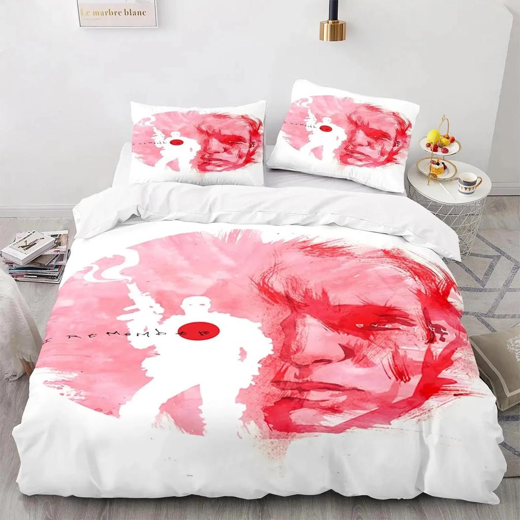 Game BloodShot Blood Warrior Bedding Set Boys Girls Twin Queen Size Duvet Cover Pillowcase Bed Kids Adult Home Textileextile