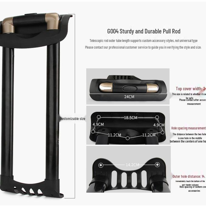Telescopic Luggage Rod Replacement Set for Suitcase Handles