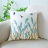 45X45CM Plant Embroidery Throw Pillow Cover Nordic Fresh  Stamping Waist Cushion Cover Decor Home Decorative Pillowcase