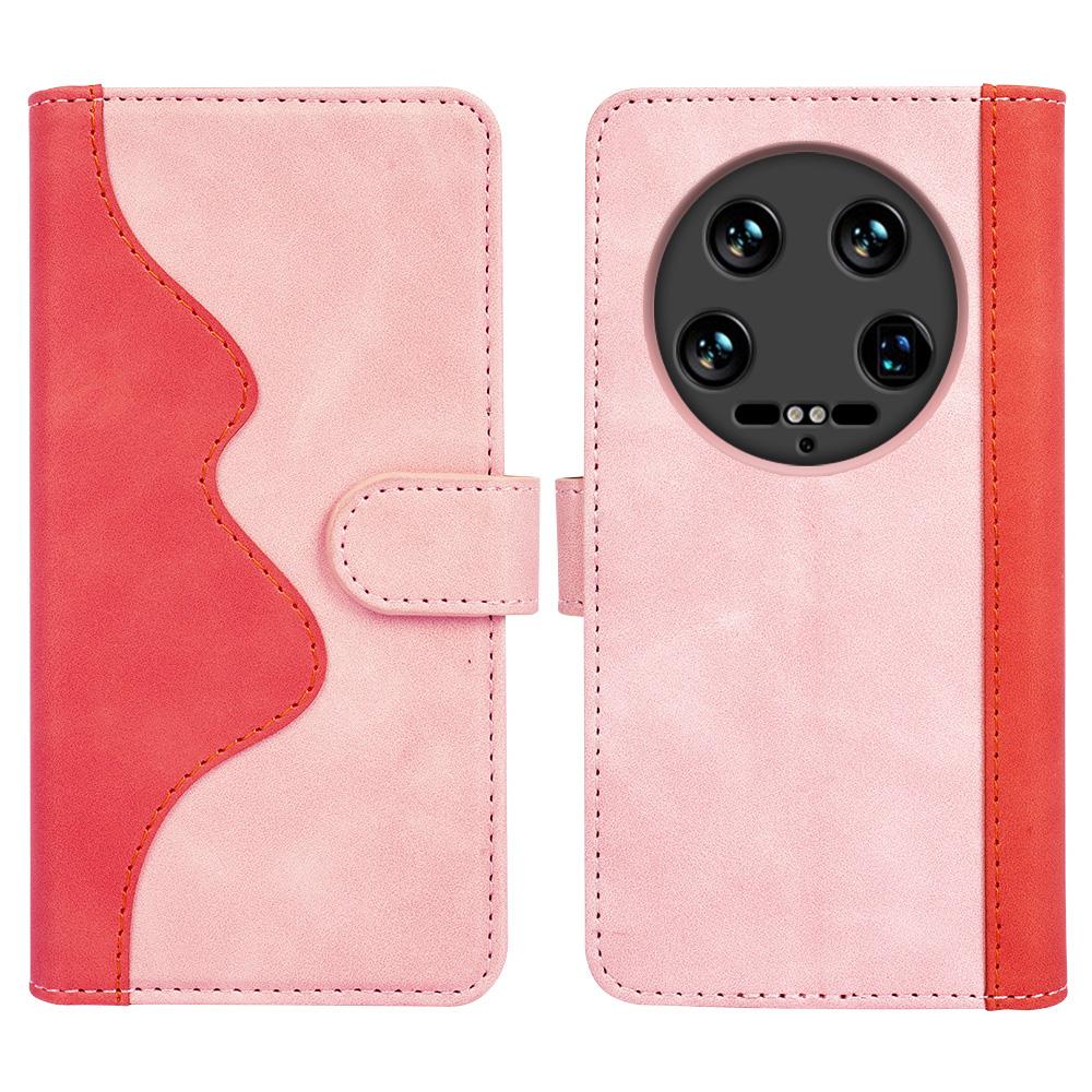 For Xiaomi 14 Ultra Wallet Phone Case PU Leather Color Splicing Leather Flip Cover