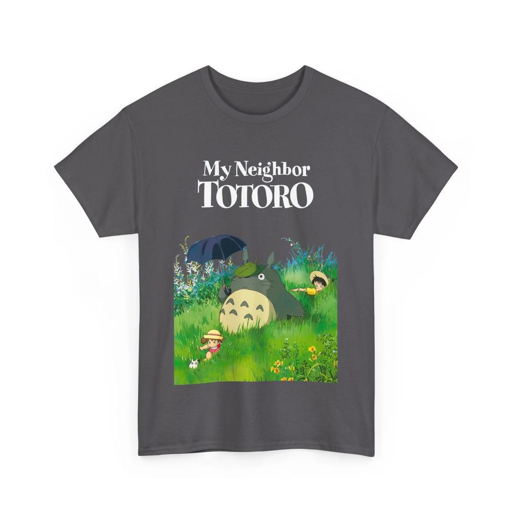 Studio Ghibli My Neighbor Totoro Hayao Miyazaki T Shirt Unisex Heavy Cotton Tee