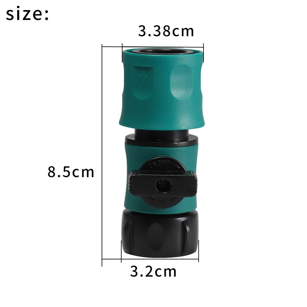 Garden Hose Nozzle with Switch & Single-Valve Connector