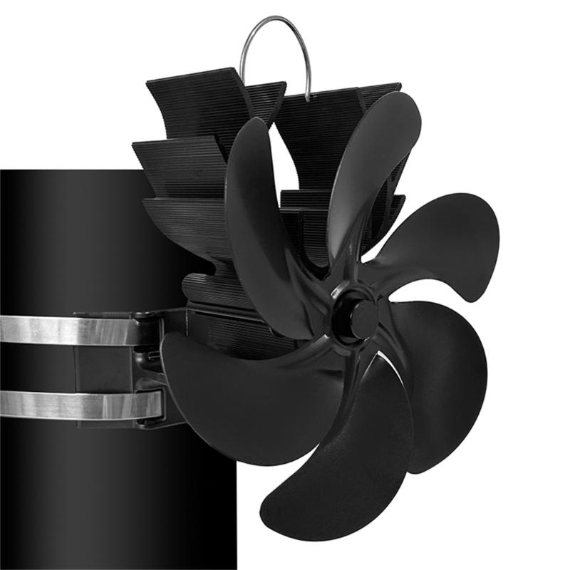 Heat Powered Stove Fan Fireplace Fan Efficient Heat Distribution for Cozy Homes for Various Heating Devices Long lasting