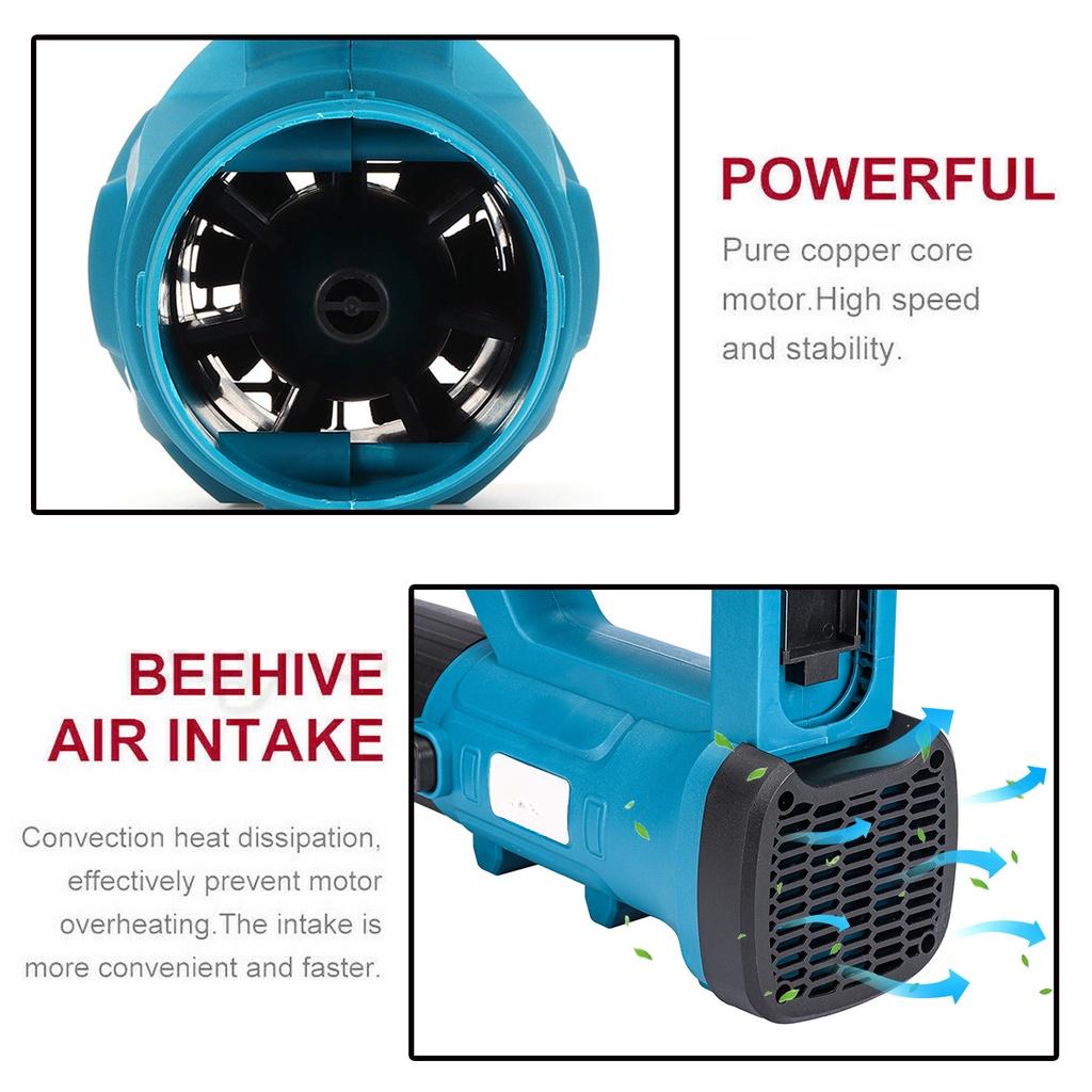 3000W New Cordless Electric Air Blower Leaf Snow Blower Dust Collector Sweeper Car Cleannig Blowing Machine
