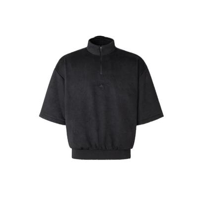 adidas Collezione 2024 Capitolo 01 Felpa Pullover Monocolore con Collo Alto Top Unisex Carbone-Nero IN7711