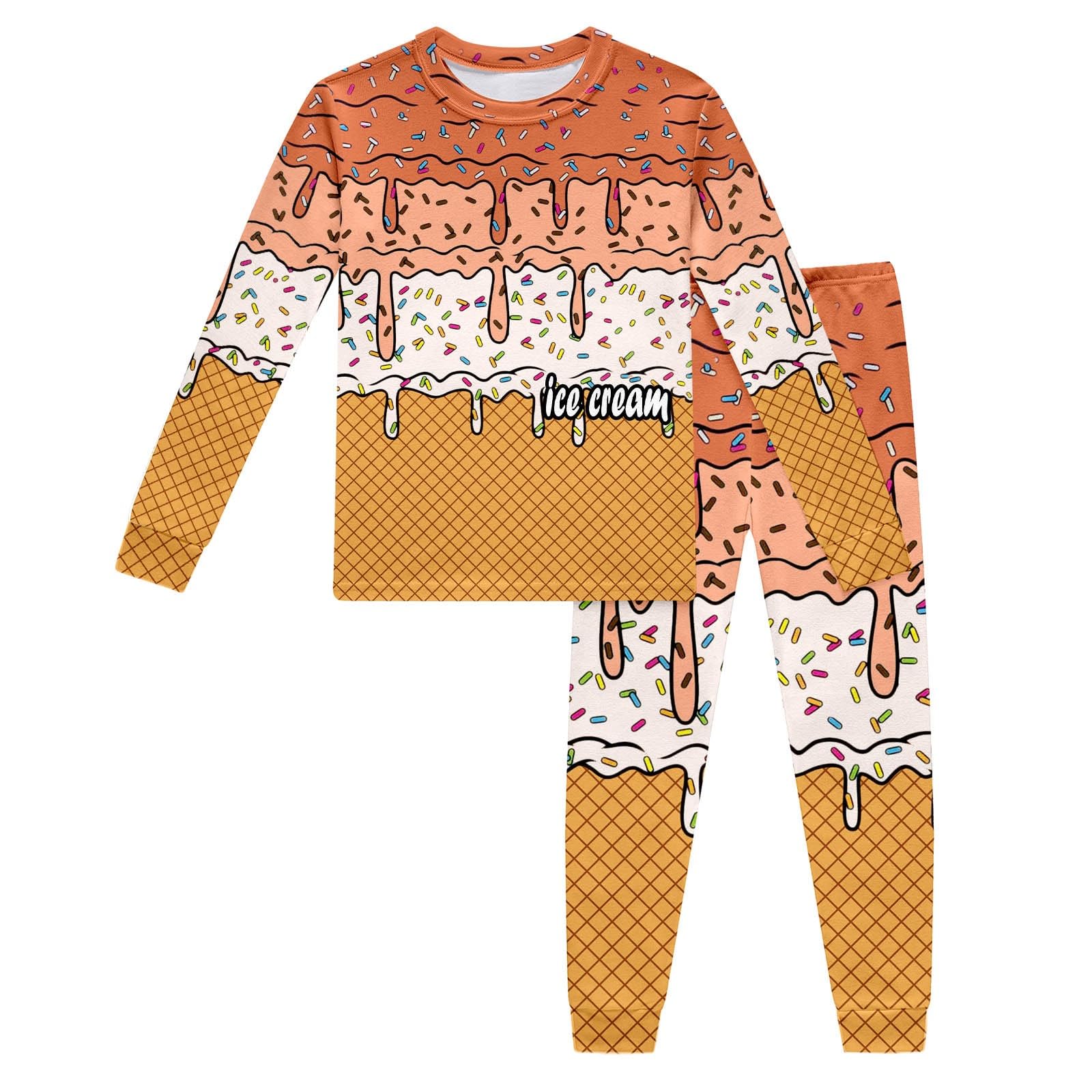 Детский модный удобный повседневный комплект с длинным рукавом и принтом 110