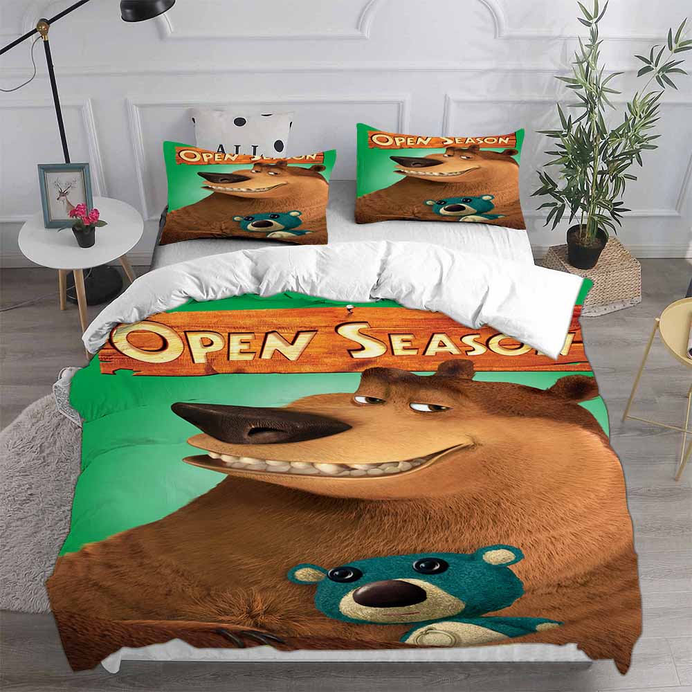 New Open Season Bedding Sets EU Singel US Twin Comforter Quilt Bed Cover Duvet Cover Pillow Case 2-3 Pieces Sets Kids Adult Size
