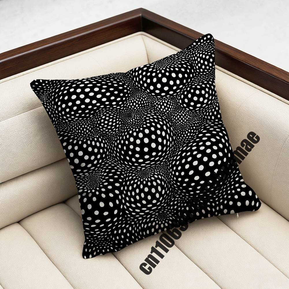 

For YYayoi Art KKusama Throw Pillow Case Sham 45x45cm 35x35cm Square Bedroom Pillowcase Cushion Cover 30x30cm