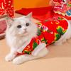 Big flower padded jacket cat clothes to keep warm in autumn and winter can pull two-legged vests into kittens and dogs pet clothing