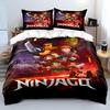 N Ninja Games Pattern Duvet Cover Set Digital Print Colorful Polyester Bedding With Zipper Closur For Kids Gifts