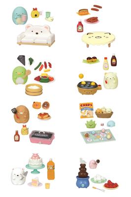 Sumikkogurashi Today Is a Home Party for Everyone 1 Box H115 X W70 X D50mm Made of PVC Re-ment San-X Approx.