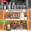 3pcs 3-Tier Spice Rack Organizer for Cabinet with Non-Skid , Kitchen Spice Storage & Pantry Organization