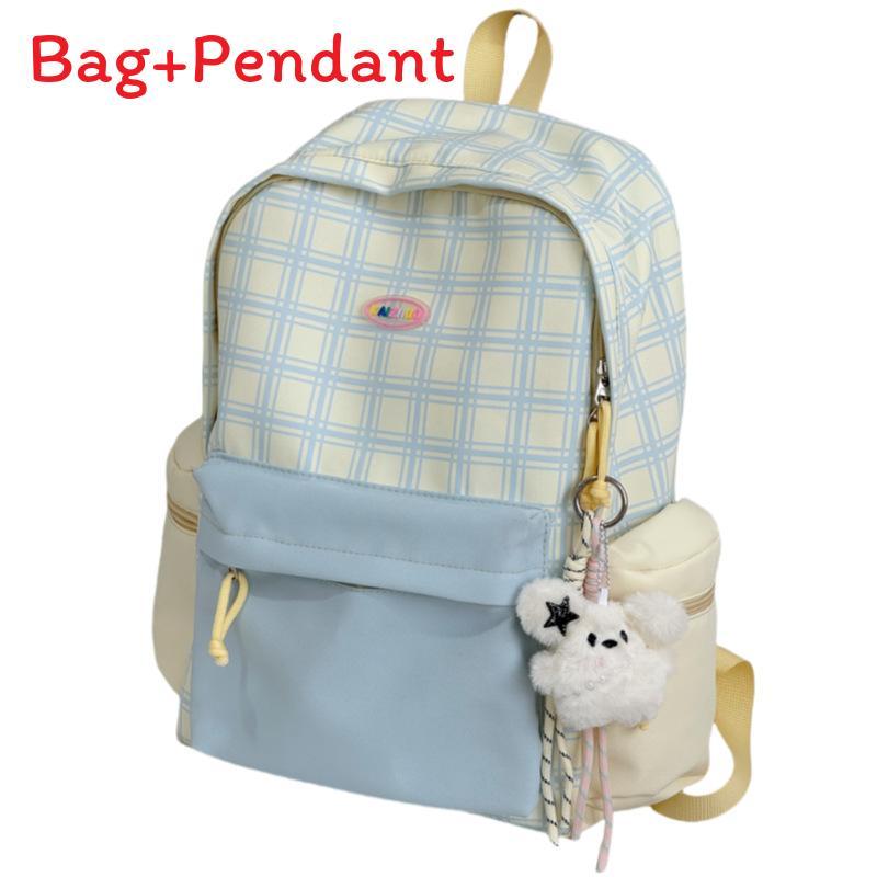 

Oxford Fabric Girls Backpack With Design For School Use жёлтый