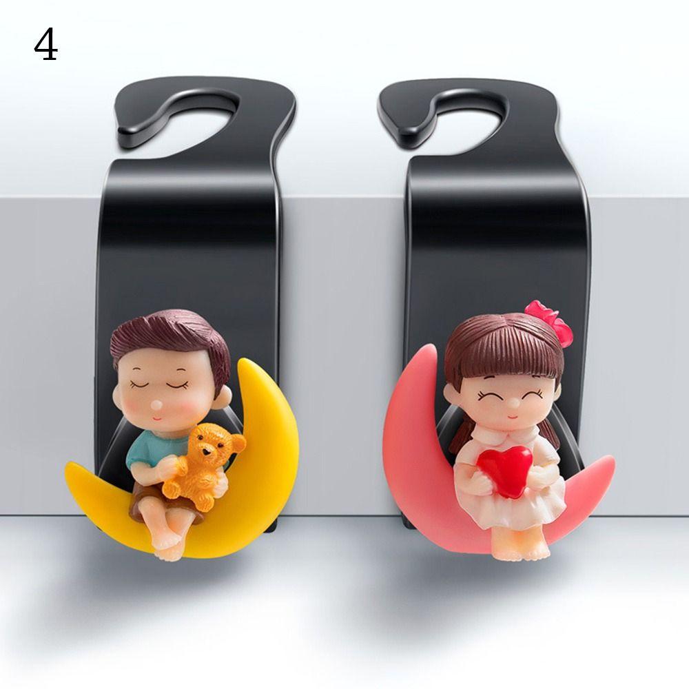 

2 шт. мультяшний органайзер для спинки сидіння для пари, тримач для зберігання, міцний автомобільний аксесуар для зберігання автомобіля 4