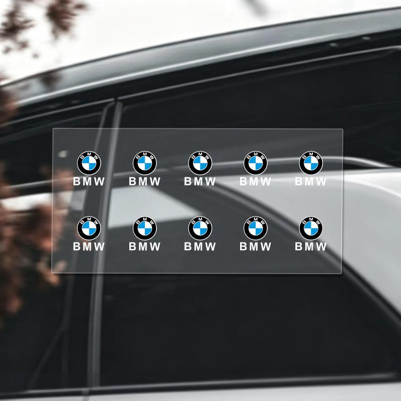 For BMW M X1 X3 Car Interior Sticker Creative Emblem Badge Sticker Waterproof For BMW Performance F30 F20 F40 E92 E91 G20 G30 G05 G06 G07 G11 SE9