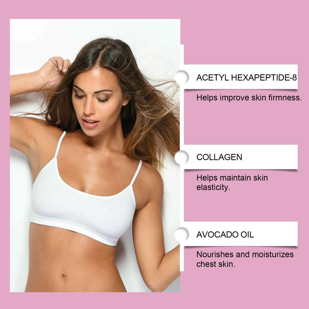 Chest Firming And Strengthening Cream Enhances Firmness, Restores Elasticity And Nourishes The Skin. Chest Care Cream