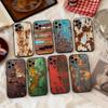 Styl Retro Industrialny Rdzawy Etui Na Telefon Silikonowe Miękkie Dla IPhone 17 16 15 14 13 12 11 X XR Plus Pro Max Plus