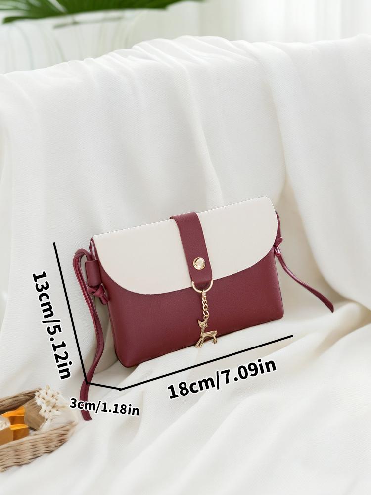 Mini Shoulder Crossbody Bag PU Leather Animal Hanger Adjustable Shoulder Strap Cell Phone Bag