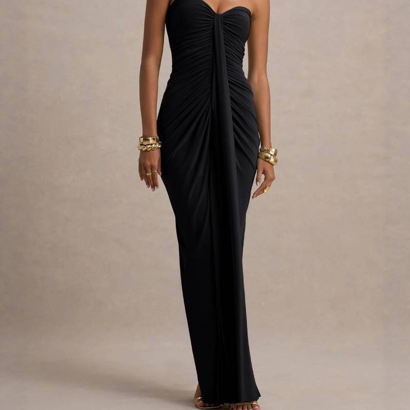 Sexy Slim Fit Bandage Dress With Pleated Design For Summer Casual Womens Fashion