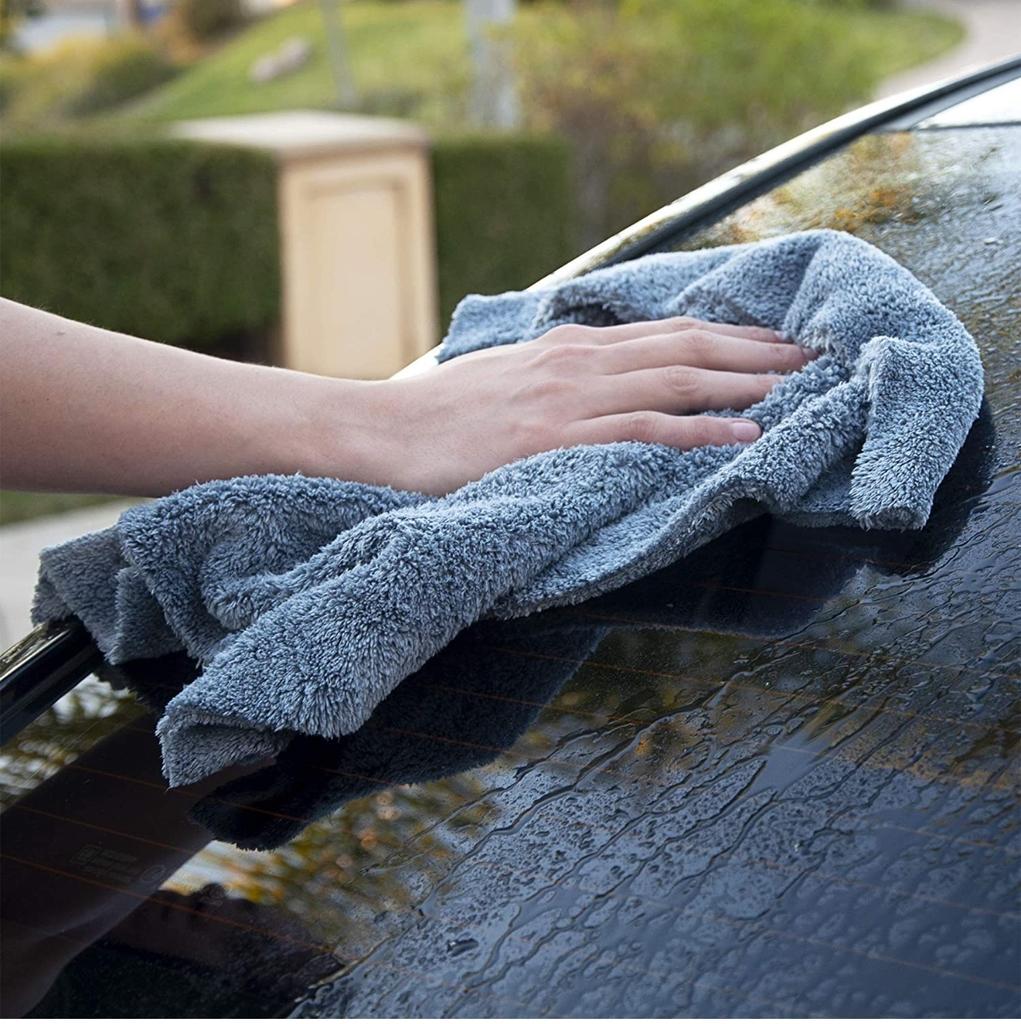 Hot Cutting Coral Velvet Microfiber Edgeless Cleaning Polishing Towel Cloth Car Detailing Super Soft Edgeless Microfiber Towel