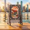 Nanjing Scenery Rotating Magnet: National Tide Retro Wood Ornament