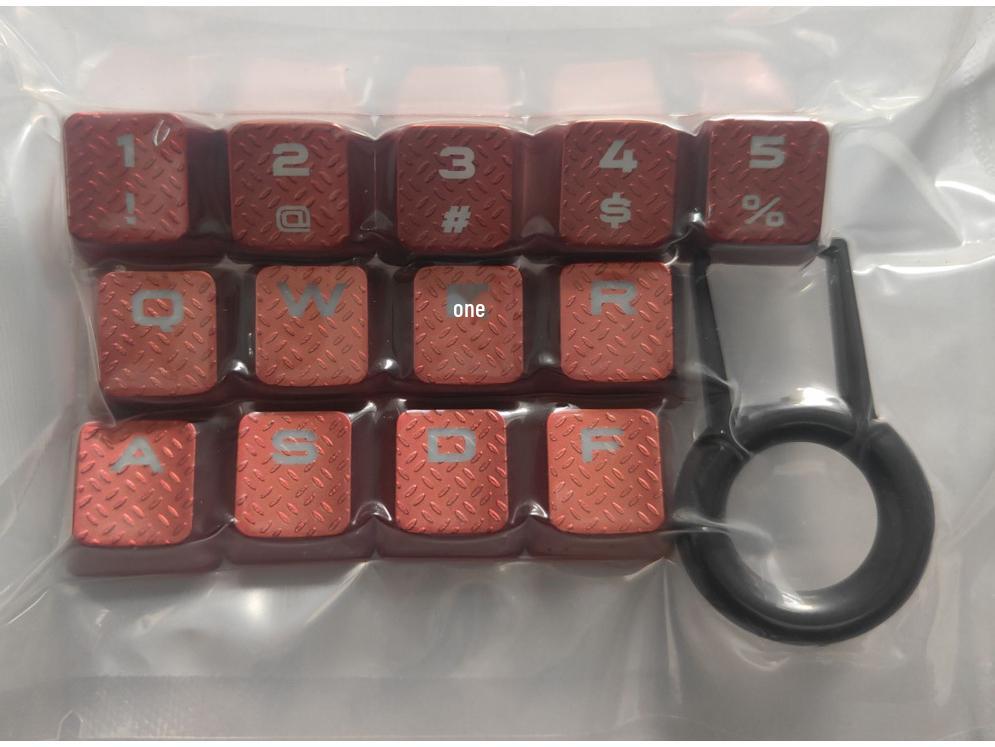 10L13-Key Punisher Translucent Anti-Slip Keycap Set, Pirate Ship Pattern, ABS Material