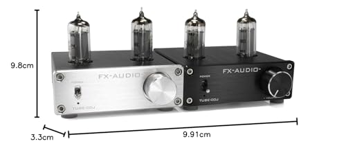 FX-AUDIO-TUBE-00J Full-Scale Vacuum Tube Line Amplifier (Black)