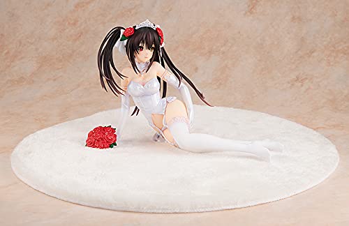Kadokawa Date-A-Live: Light Novel Edition Kurumi Tokisaki (Wedding Dress Version) 1:7 Scale PVC Figure, Multicolor