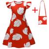 Lilo en Stitch Bladprint Vliegende Mouw Jurk voor Meisjes