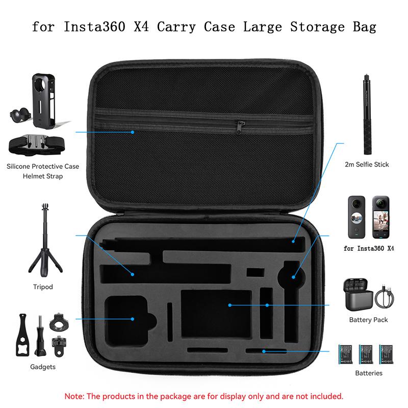 Carrying Case Package For Insta360 X4 Storage Bag Protective Case Travel Case Portable Box Sports Camera Accessories