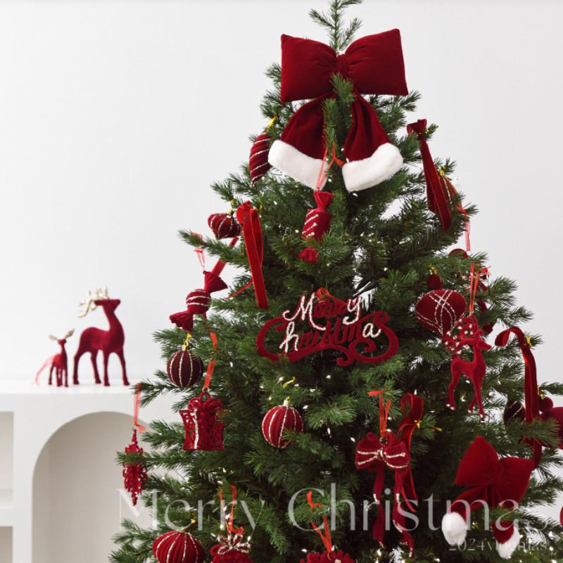 Christmas Reindeer Red Ornaments Holiday Tree Hanging Decor Home Displays Window