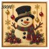 Art with Finished Frame DIY Christmas Faux Pearl Painting Kit Frame, Santa Decorative Wall Making Beads Craft for Adults Beginner, Handmade