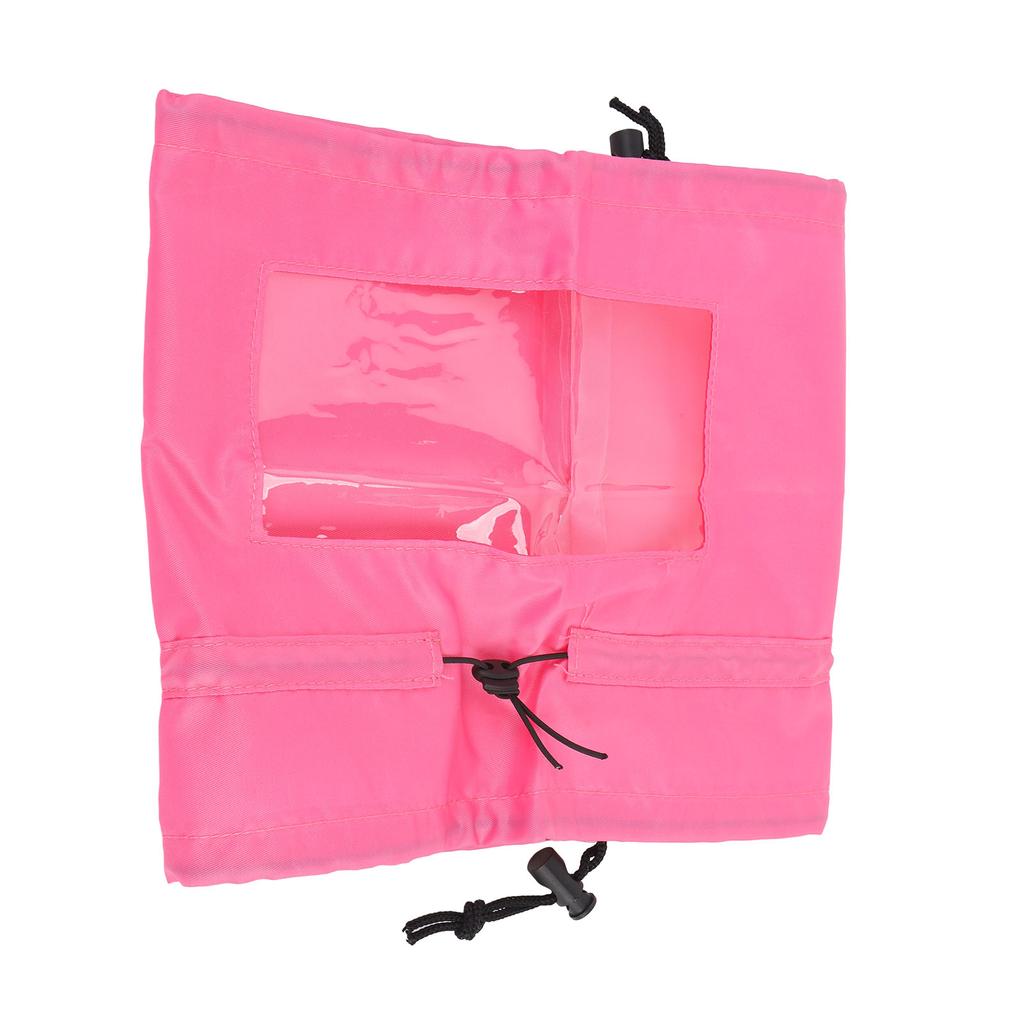 Bonetă de duș ajustabilă pentru câine, reutilizabilă, rezistentă la apă, protecție pentru urechile de deasupra capului animalului de companie, acoperire pentru baie, roșu trandafiriu