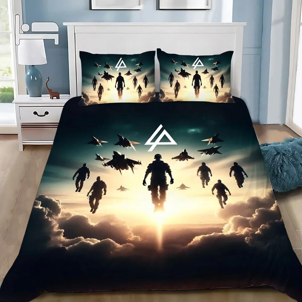 3D Printed Rock Band Linkin P-Park Bedding Set Linkin P-Park Duvet Cover Double Twin Full Queen King Adult Kids Bedclothes