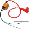 Orange Silicone CDI Ignition Coil for 50-110CC Off-road Motorcycle, ATV, and Beach Buggy
