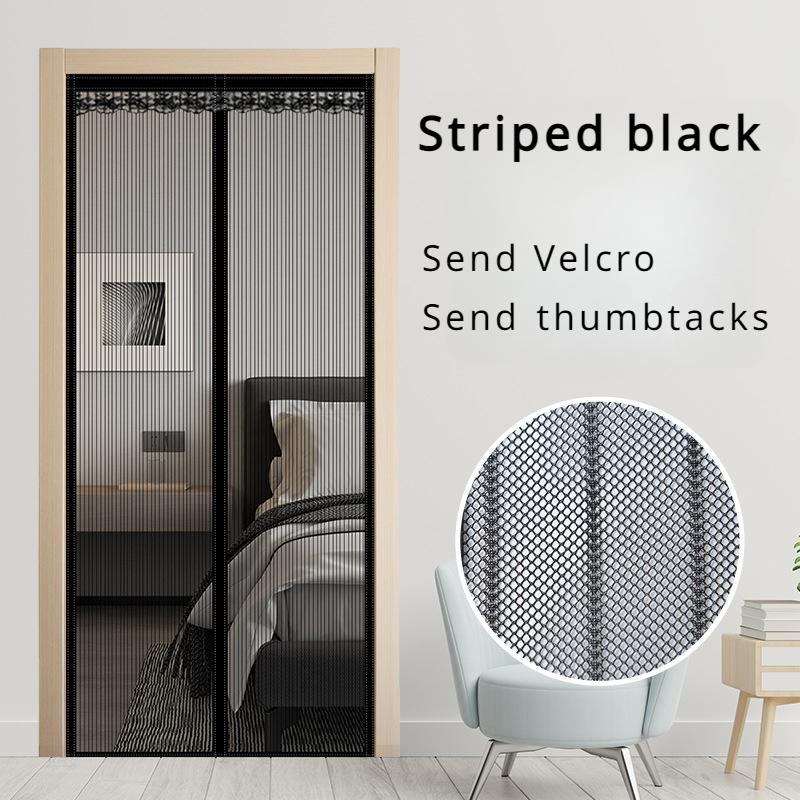 

Летняя магнитная дверная штора сетка от комаров мух насекомых защита экрана двери самоклеящаяся дышащая сетка защита для спальни S 80X200cm