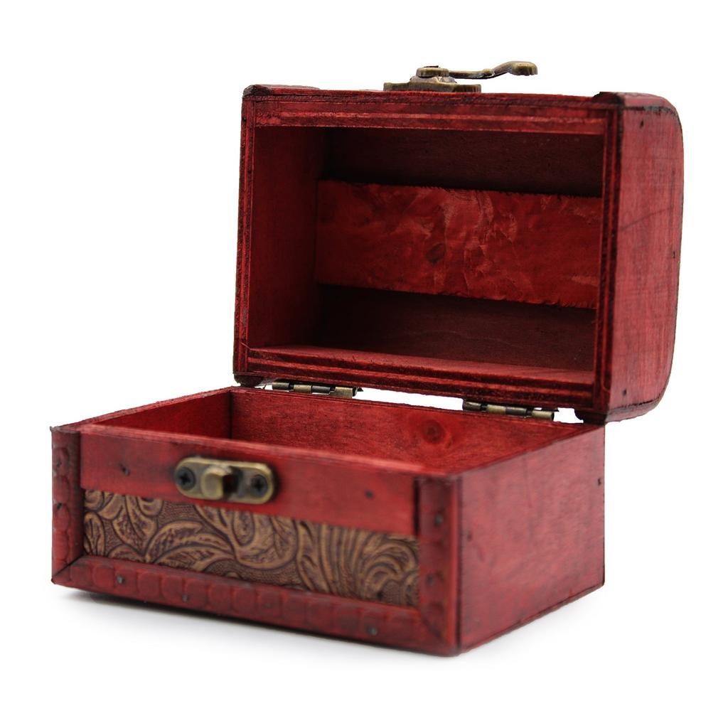 Jewelry Trinket Boxes Vintage Style Floral Embossed