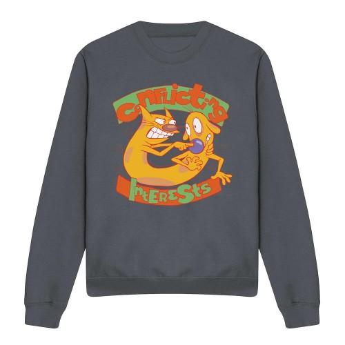 CatDog Unisex Adult Conflicting Interests Sweatshirt