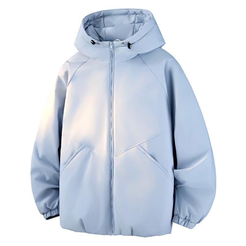 % Down New National Standard White Duck Down Jacket Men and Women Winter Loose Pie Overcome Thickened Hooded Jacket Men