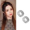 2/4/6pcs/set Y2K Silver Round Hairclasp Hollow Out Dreadlocks Beads Hair Braid Tubes  for Braids