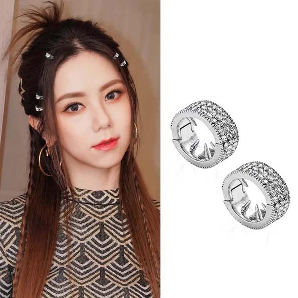 2/4/6pcs/set Y2K Silver Round Hairclasp Hollow Out Dreadlocks Beads Hair Braid Tubes for Braids