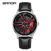 Sanda Meilleure Vente 1088 Montre pour Adolescent: Personnalisé, Cadran Rotatif 3D, Tendance, Quartz Étanche.